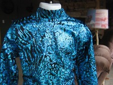 GIRLS western pleasure show shirt, horsemanship leadline, Turquoise -xs S M L XL