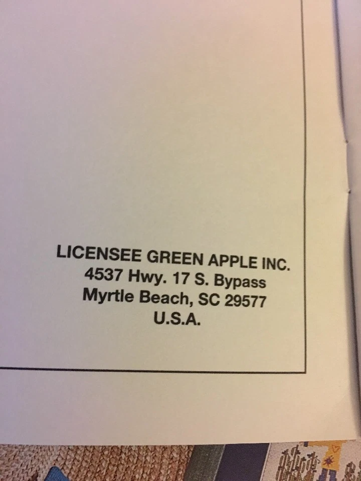 Beatrix Potter Colors Cross Stitch Book #610 Licensee Green Apple Book - Image 4 of 4