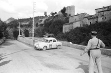 Herve Laurent Alexis Chabert Renault Dauphine Rally Car 1960 Old Photo 1