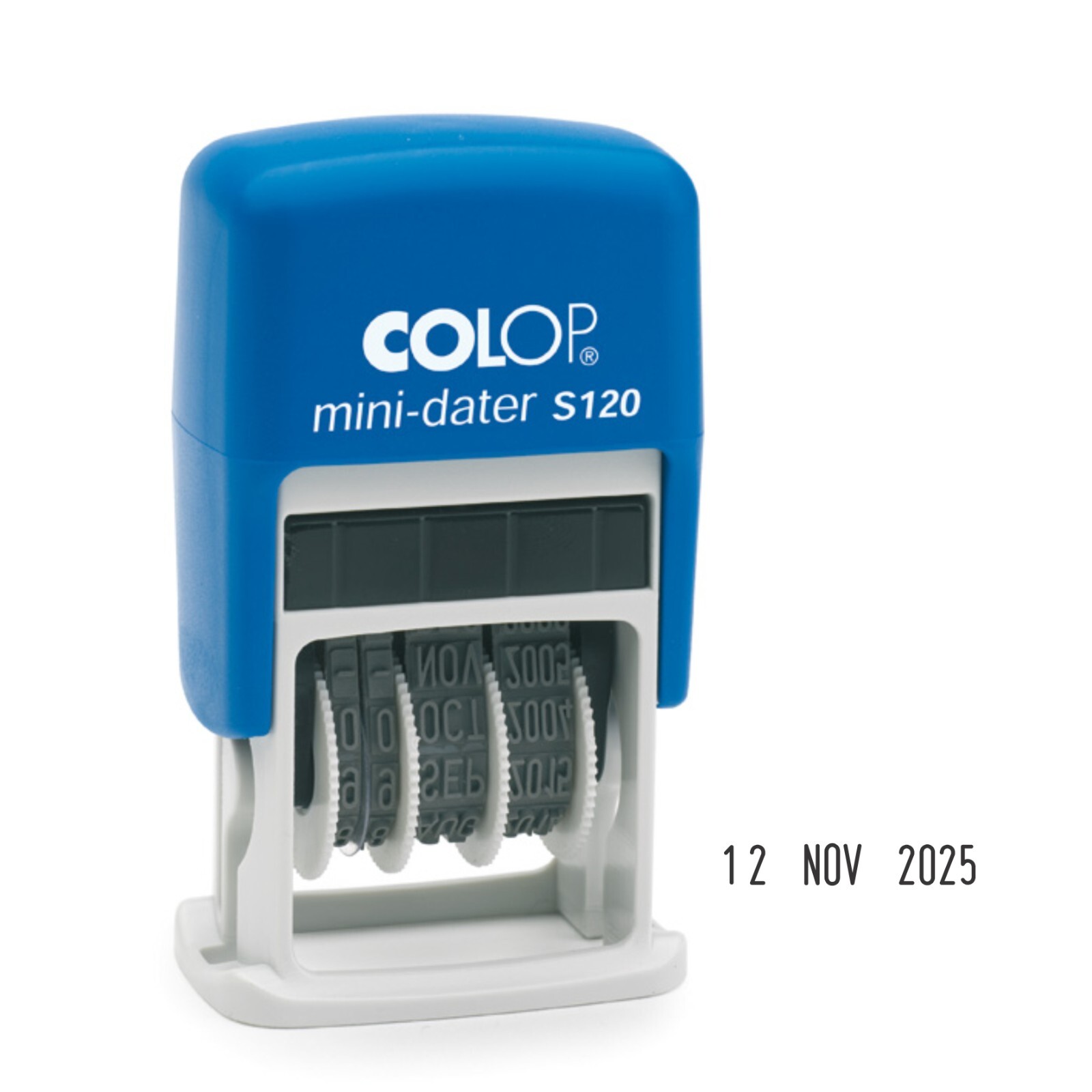 COLOP Mini Dater Stamp Self Inking Pre-Inked Digits / Month Adjustable Bands