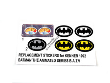 CUSTOM STICKERS for Batman The Animated Series B.A.T.V BATV Kenner 1992