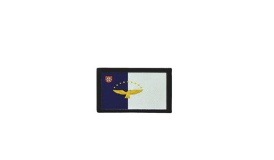 Patch écusson Brodé Drapeau Des Açores – Thermocollant, 7x4,5 Cm, Idéal Pour Customiser Vêtements Et Accessoires