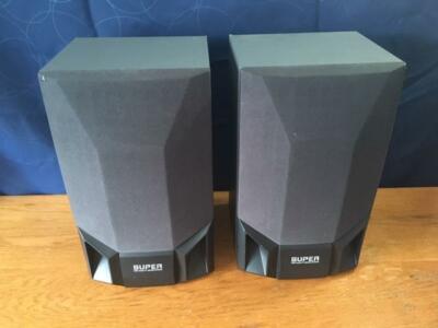 Vintage SUPER High Quality Sound System EASTTECH Stereo Bookshelf Speakers 