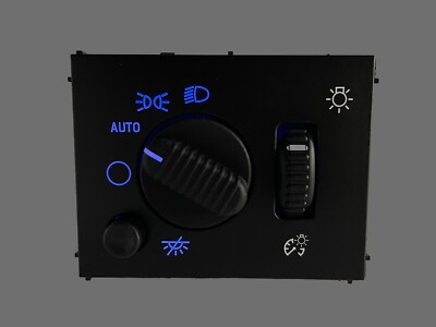 Headlight Switch W/ Dimmer & Amber Light – Fits 2003-07 Silverado Sierra Suburban Tahoe Yukon – 19381535