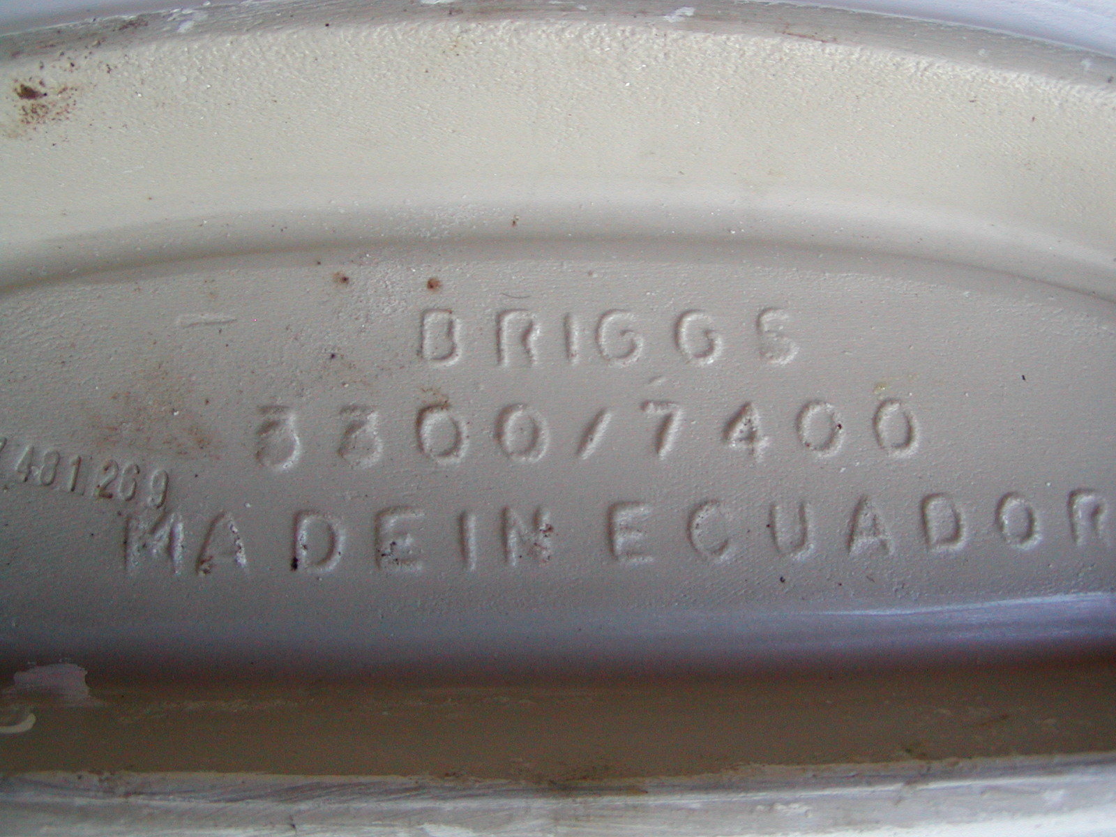 Briggs 7469 3300 7400 Toilet Tank Lid for 4430 3300 tanks WHITE Real