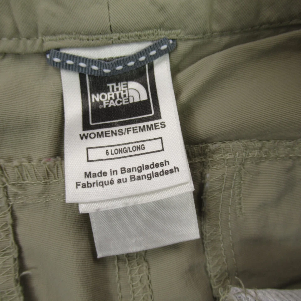 Pantalones North Face Mujer 6 Largos Ligeros Pierna Recta Exterior Cremallera Piernas Foto 3 de 4