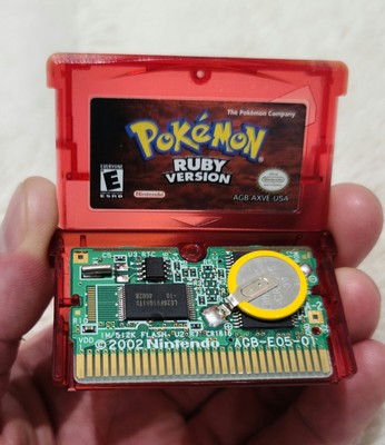Pokemon Rubin Nintendo Game Boy Advance NTSC USA Original Neue Batterie GBA NDS SP