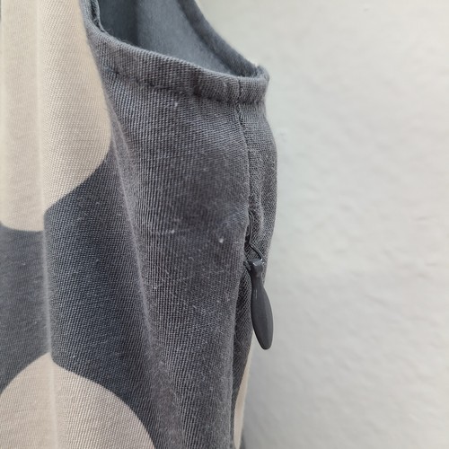 Boden Sleeveless Dress Women 6A Gray Polka Dot Zip Silk Blend Lined - Picture 5 of 12