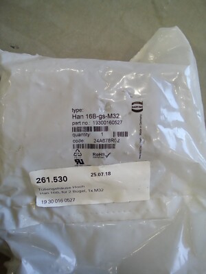 Harting Sleeve Casing 19300160527 Surface Mounted Housing Han 16B-gs-M32