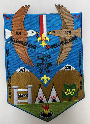 Allemakewink Lodge 54 Morris Sussex Area Council NJ Flap Set Blue Bdr (BHP453)