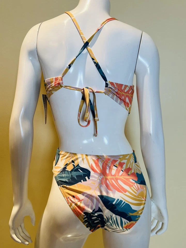 OP Ocean Pacific One Piece SwimSuit Size M Bathing Suit Tropical (9) - Image 3 of 4