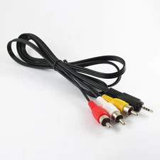 5x 2.5mm Mini Plug To 3 RCA Male Plug Stereo Aux Audio Video Adapter Cable 1.5m