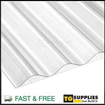 High Impact SunPlex® Clear Polycarbonate Corrugated Roofing Sheets UV Protected