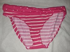 Gorgeous Pink Striped JOULES bikini bottoms size 14