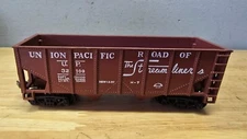Vintage HO Scale UNION PACIFIC Hopper Car The Streamliners Brown Unbranded Train