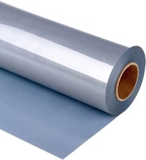 Reflective Heat Transfer Vinyl HTV Iron Roll 12″x12' Light Grey Vinyl Roll