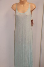 NWT Miken Swim Swimsuit Cover Up Long Maxi Dress Size S Sky Blue