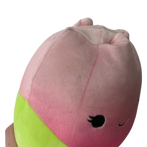 Kelly Toy Squishmallow Bridgie The Tulip 8" rosa verde neon primavera 2021 senza etichette - Foto 4 di 6