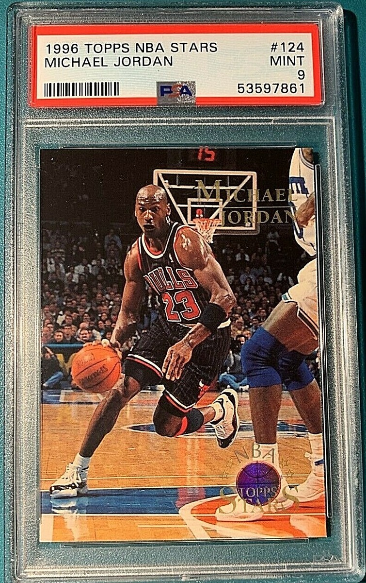 1996 Topps NBA Stars Basketball #124 Michael Jordan PSA 9 np | eBay