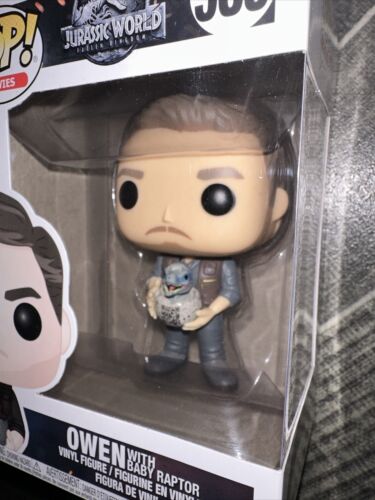 Funko POP! Jurassic World - Owen con bebé raptor #589 - Imagen 2 de 7