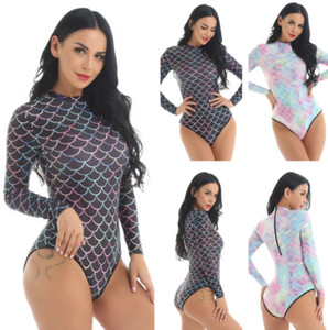 mermaid print swimsuit