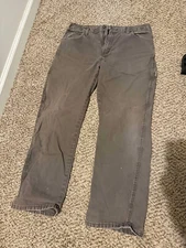 Dickies Carpenter Pants 33x29 Brown 90s Distressed Workwear Skater Los Angeles