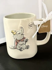 RAE DUNN Disney Dumbo DREAMS TAKE FLIGHT Mug Cup Double Sided 18oz. NWT