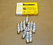 10 NEW Bussmann C10G6 10.3 x 38 mm Cartridge Fuse 6A 6 Amp 500 V AC C10G Buss