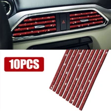 10Pcs Car Auto Air Conditioner Outlet Vent Bling Decoration Strips Accessories