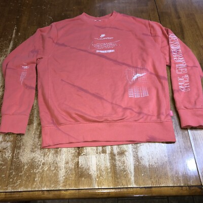 salmon nike sweatshirt