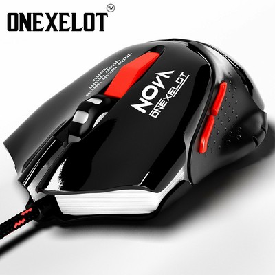 Gaming mouse Ergonomic,7 Breathing Light Adjustable DPI,6 Programmable Buttons
