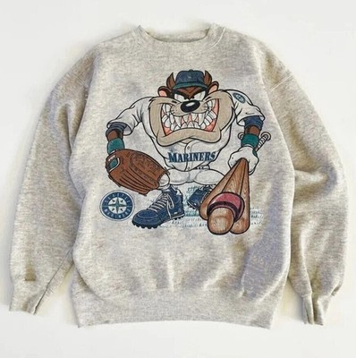 Remake Mlb Seattle Mariners Looney Tunes Taz  Unisex Crewneck Sweatshirt