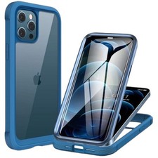 MIRACASE 360 Full Body Mobile Phone Case Ocean Blue for iPhone 12 Pro Max