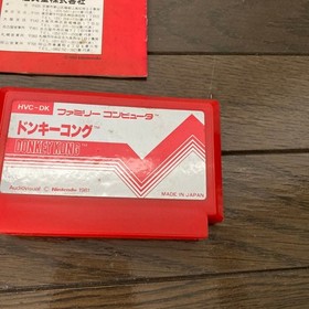 Famicom Donkey Kong Box/Instruction Manual/Cassette Set HVC-DK