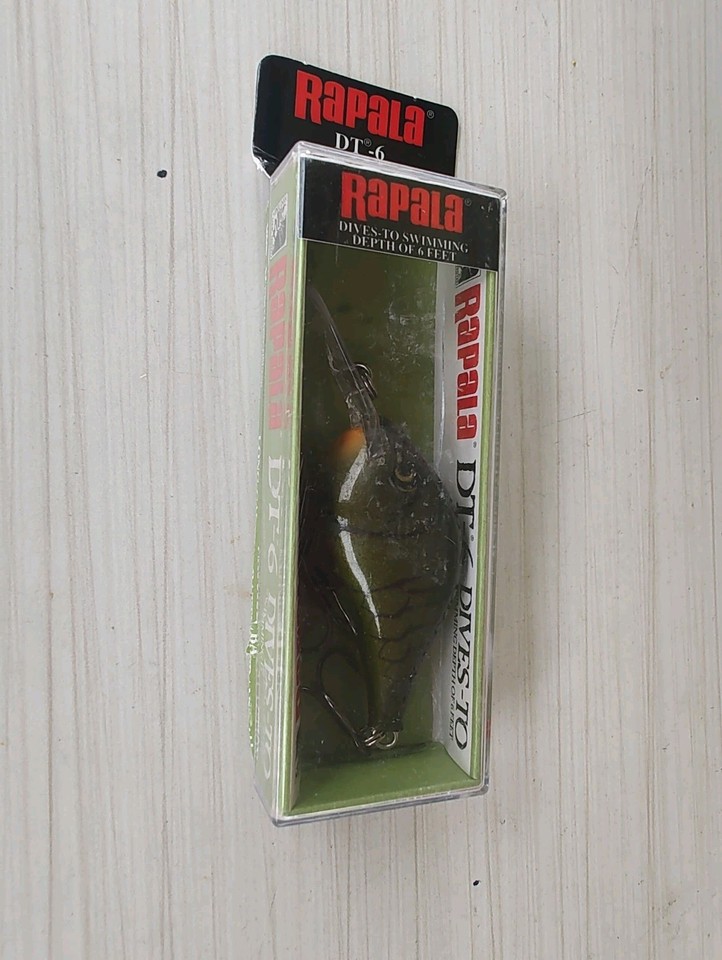 Leurre Rapala Balsa DT-16 – Couleur Mardi Gras, Neuf, Cranckbait Freshwater