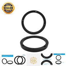 Durable 2-Piece Black Car Speaker Spacer for 6.5 Inch Aftermarket Speakers