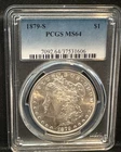 1879-S Morgan Silver Dollar $1 PCGS MS64