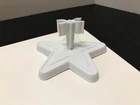 Vintage 1970's Mattel - Barbie - Superstar Barbie White Star Doll Stand