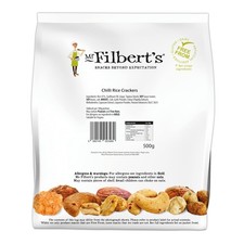 Mr Filbert’s Chilli Rice Crackers 500g Spicy Crunchy Rice Snack Bold Chilli