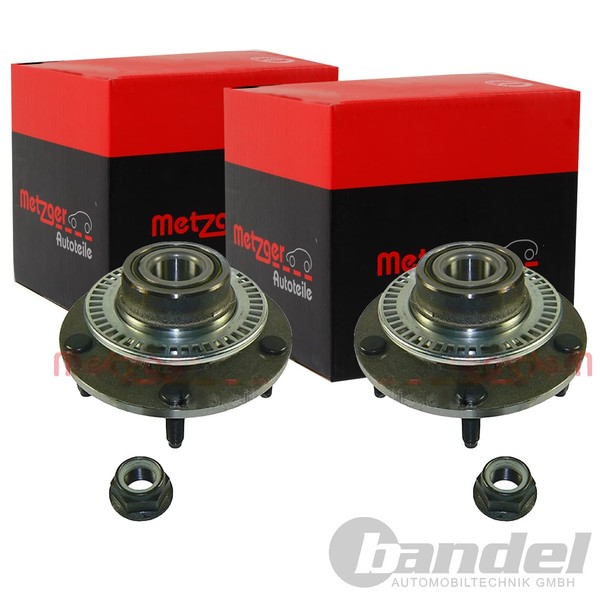 2X Metzger RADLAGER-SATZ Hinten Passend FÜR Ford Transit Links+Rechts | WM 1260-image