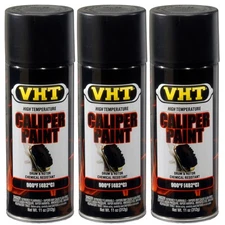 VHT High Temp Paint VHTSP739 (3-PACK); Caliper Paint 11oz Satin Black 900°F