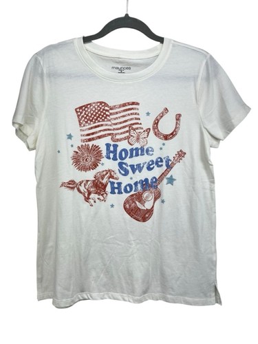 Maurices Classic Fit Americana Home Sweet Home Tee Womens Medium