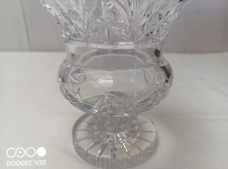 Grande coupe ancienne en cristal taille vase - Photo 4/4