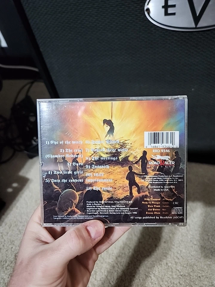 King Diamond The Eye Cd 1990 1st CRC Press VG Condition Roadracer OOP RARE Foto 4 de 4