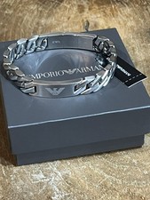 Emporio Armani Stainless Steel Bracelet Mens With Box, Tag and Pouch Brand New