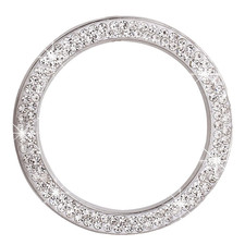 New Updated Version Crystal Rhinestone Car Bling Ring Emblem Sticker , Push