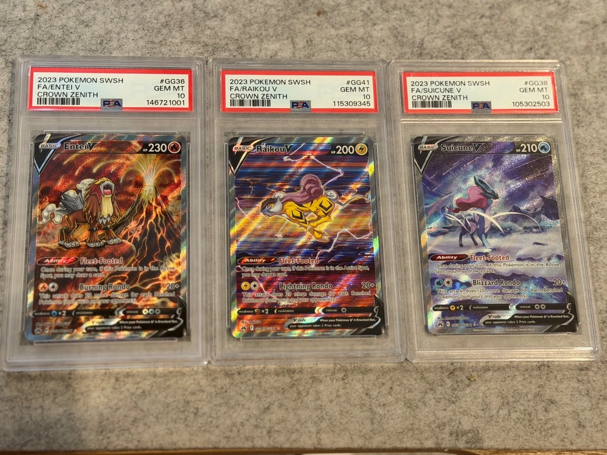 Entei Pokémon TCG Full Art Individual Trading Card Games Just