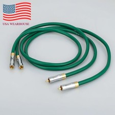 2328 Hifi Silver-plated 2RCA Cable High Quality 6N OFC RCA Male to Male Audio