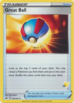 Great Ball - 164/202 - Battle Academy 2022 (Pikachu Symbol 38) - Lightly Played
