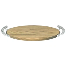 Mariposa Sueno  18" Wood Oval Serving Platter 11598380